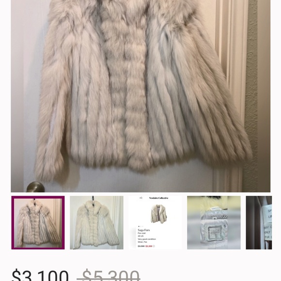 Elegant Faux Fur Coat in Cream by [saga fox] - Picture 4 of 4